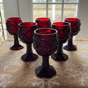 Set of Avon Cape Cod Goblets
